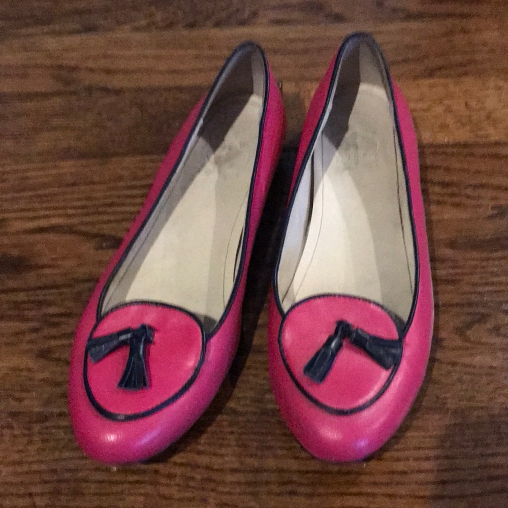 C Wonder Pink and Navy Loafers